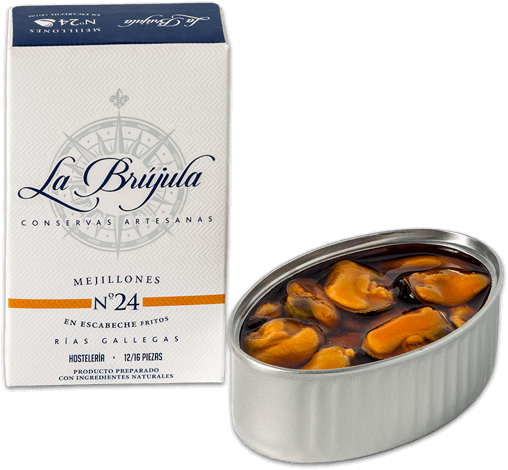 LB24 Mejillones en Escabeche 12/16 La Brújula